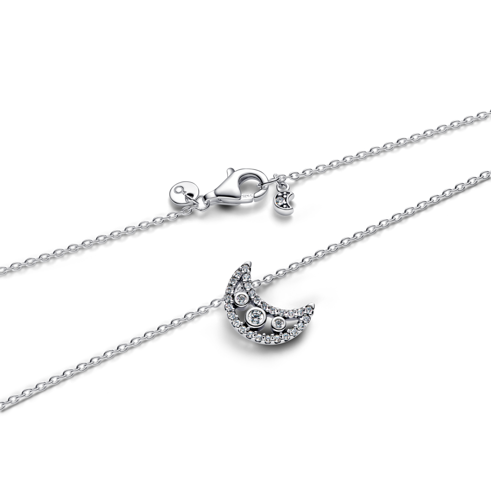 Dây Chuyền Bạc  Timeless Trăng Khuyết